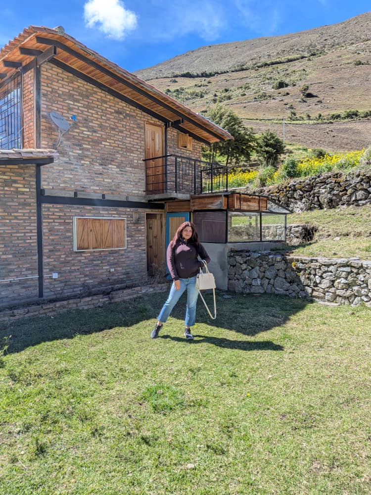 In front of the main cabin