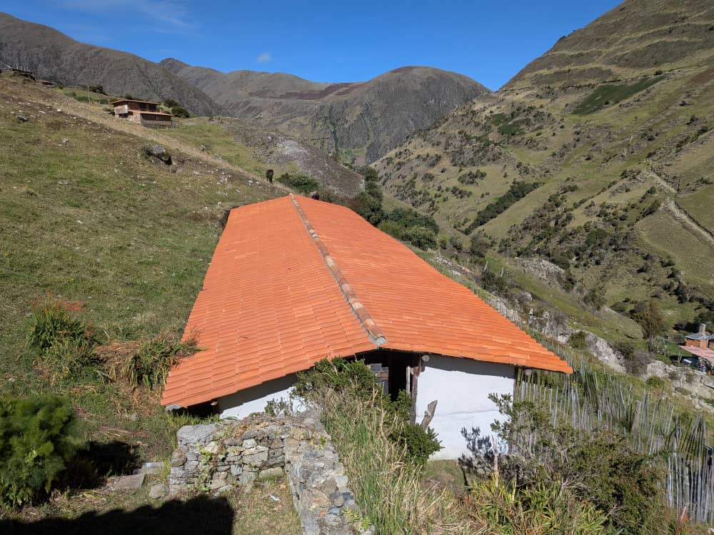 Tile roofs above the valley