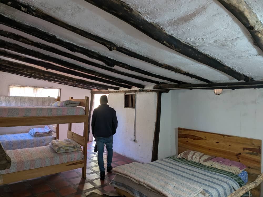 One of the guest-house bedrooms