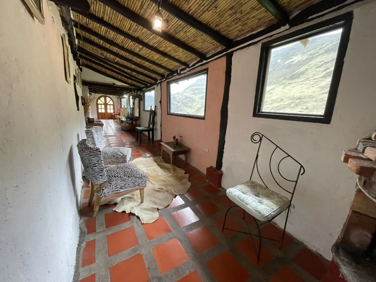 Gallery with mountain views