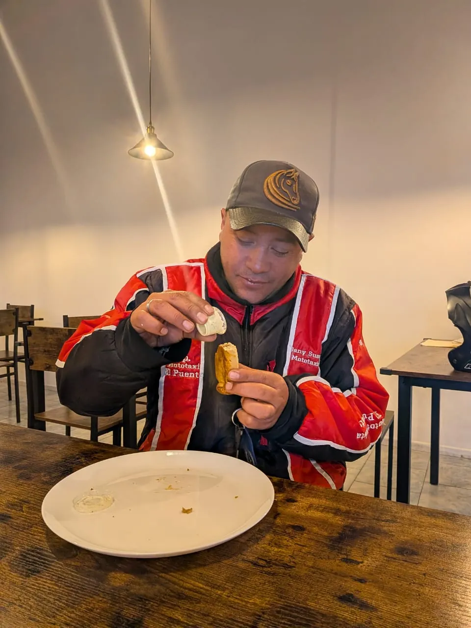 Opening week, customers at the table